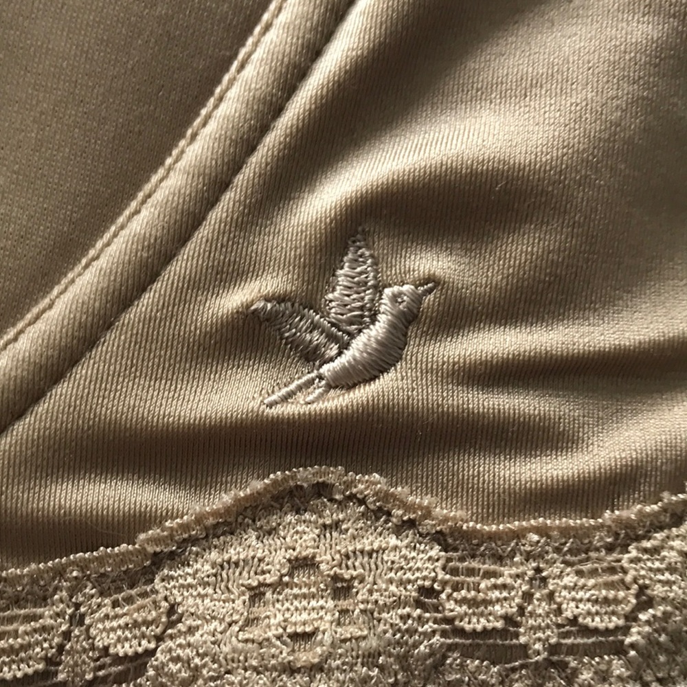 Aerie Grace beige nylon/spandex soft bra with side support. 36C. No underwire!
